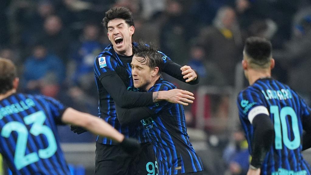 國際米蘭3:1贏博洛尼亞，聯賽繼續領先。(美聯社)