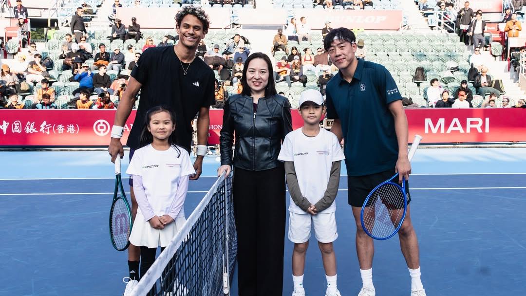 黃澤林香港公開賽16強對迪亞路。(香港公開賽IG)