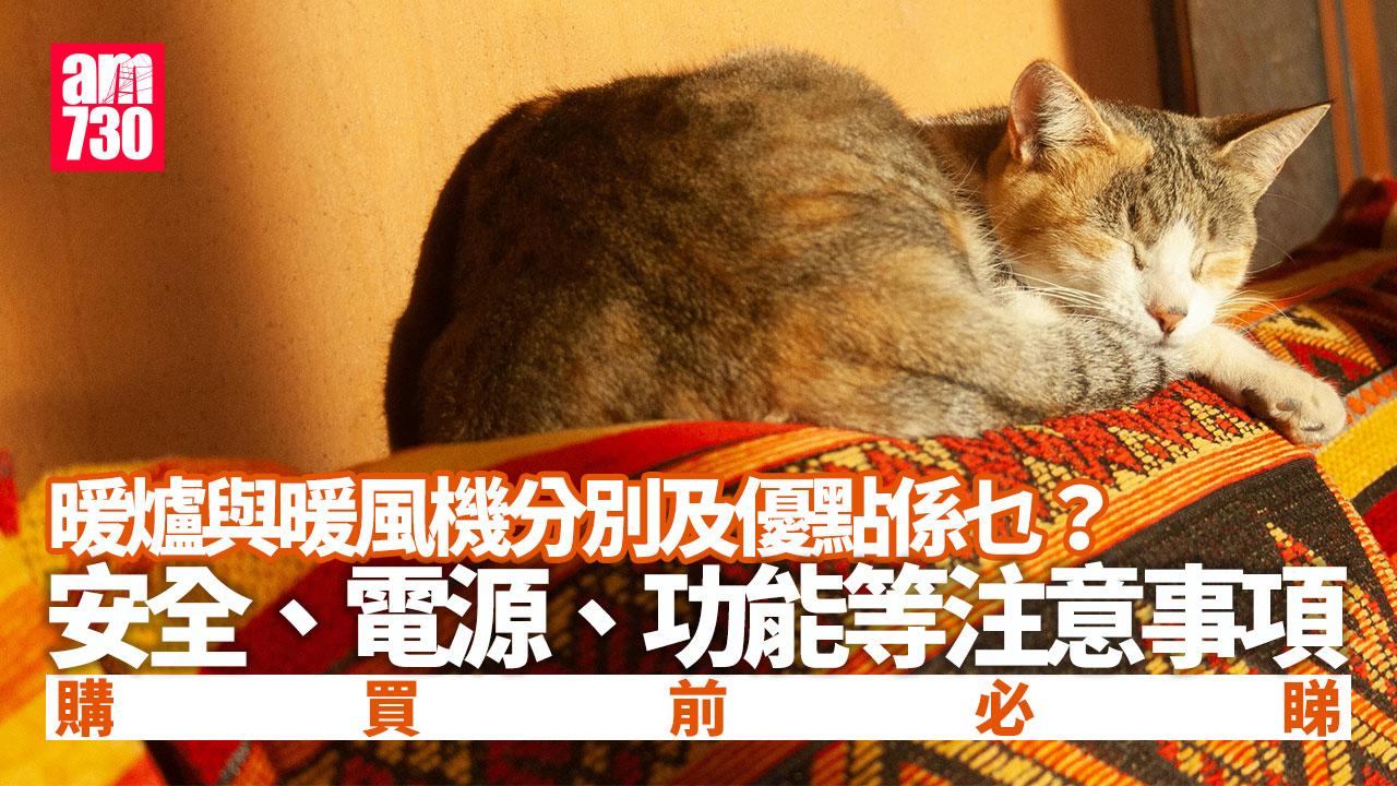 暖爐與暖風機分別及優點係乜？安全/電源/功能等購買注意事項（am730製圖）