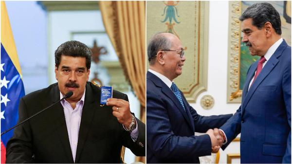 馬杜羅當地時間2日會見中國特使邱小琪。（圖／翻攝FB「Nicolás Maduro」）