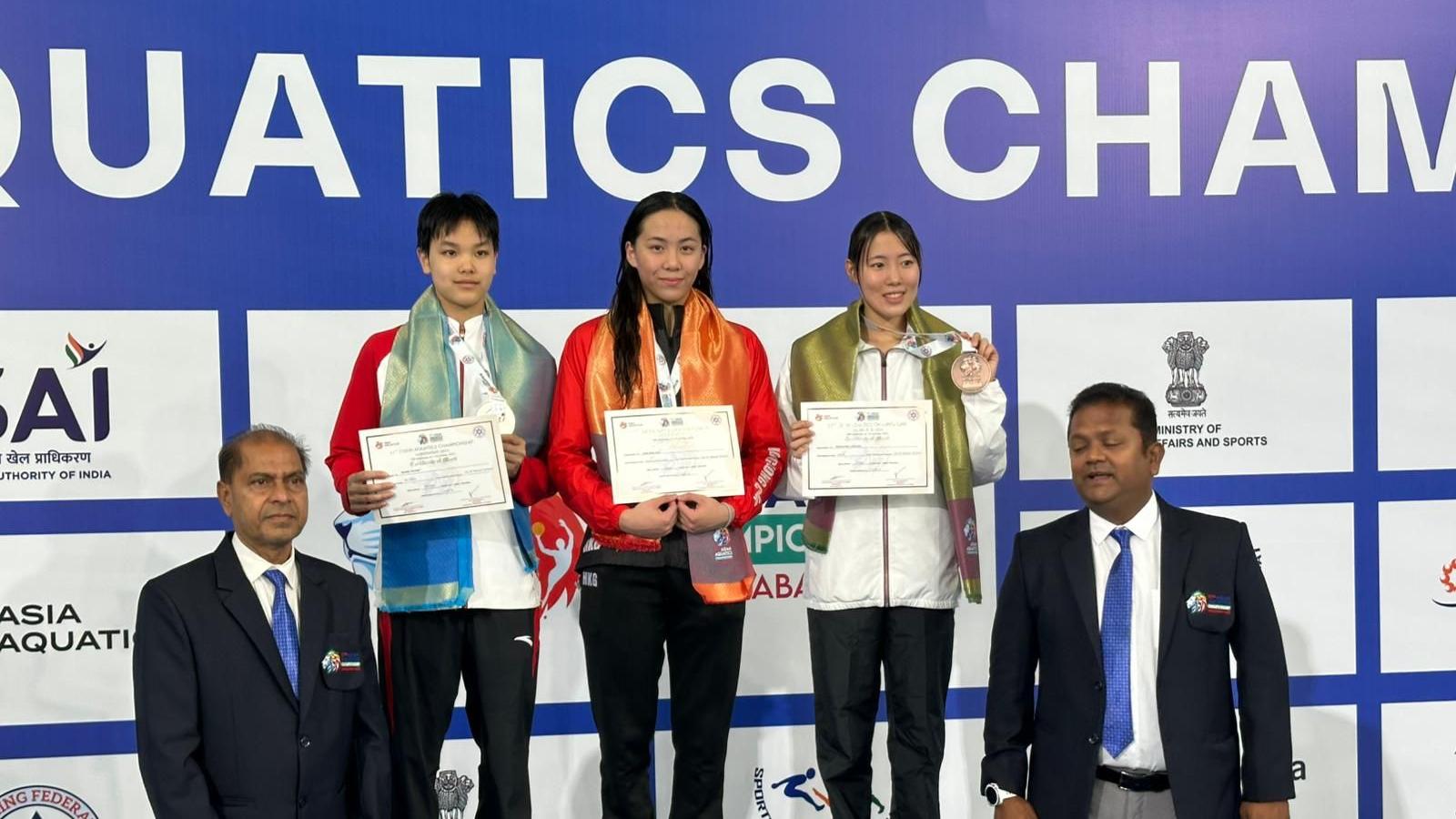 游泳｜香港隊亞錦賽添1金1銀2銅 文薈喬100米蛙泳封后膺「雙料冠軍」