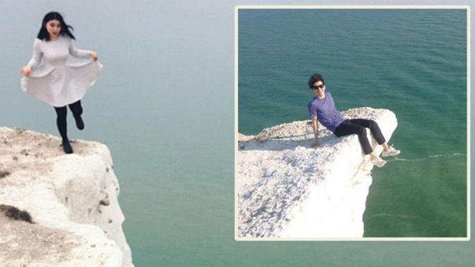 好牙煙！為IG靚相玩命 韓遊客崖邊自拍