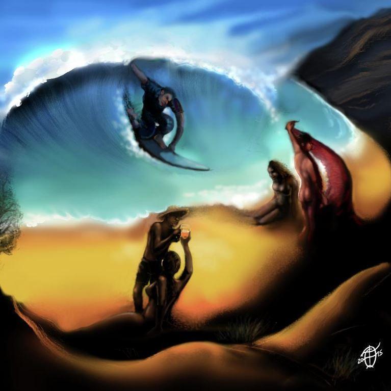 大玩錯覺藝術 畫作似風景又似人臉