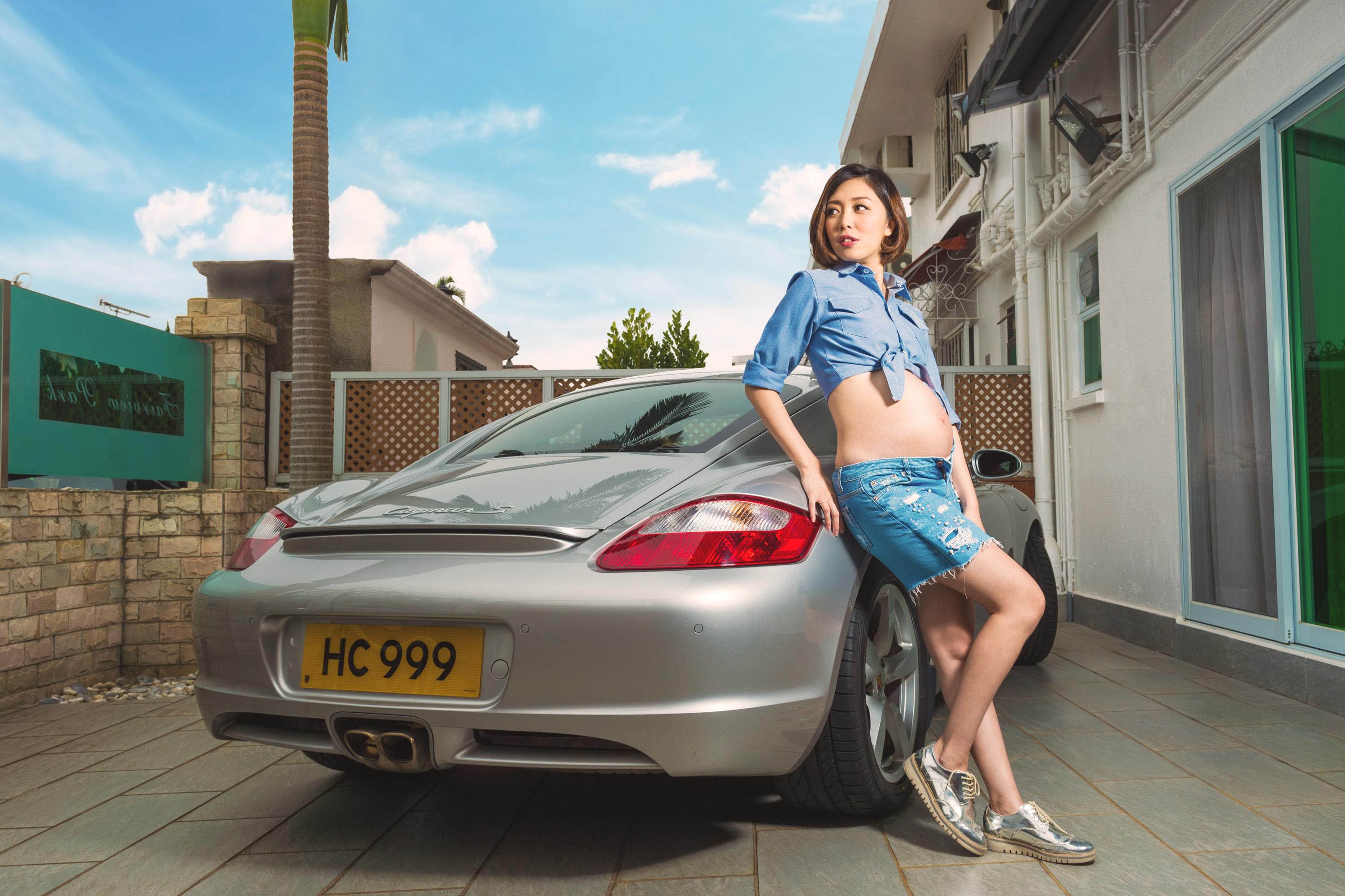 【即時娛樂】有線娛樂主播黃芳雯大肚留倩影