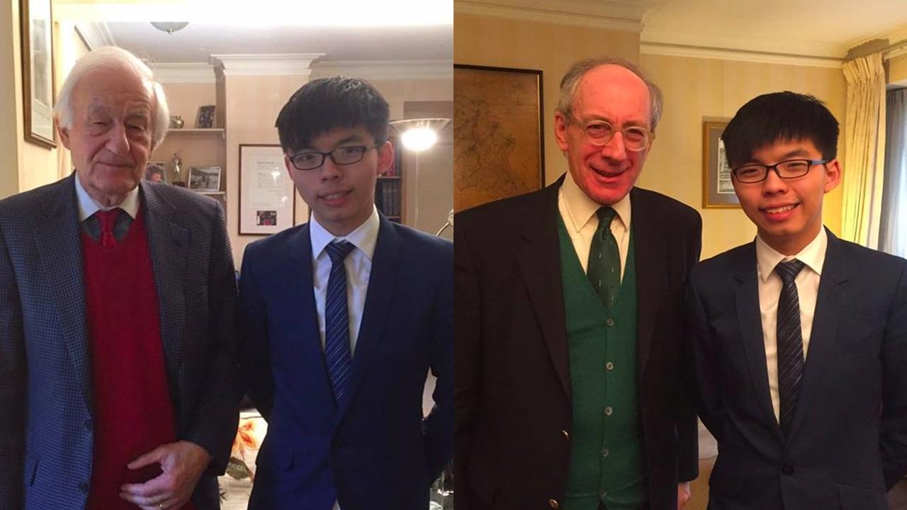 黃之鋒晤衛奕信聶偉敬 引述對方關注議員遭司法覆核事件