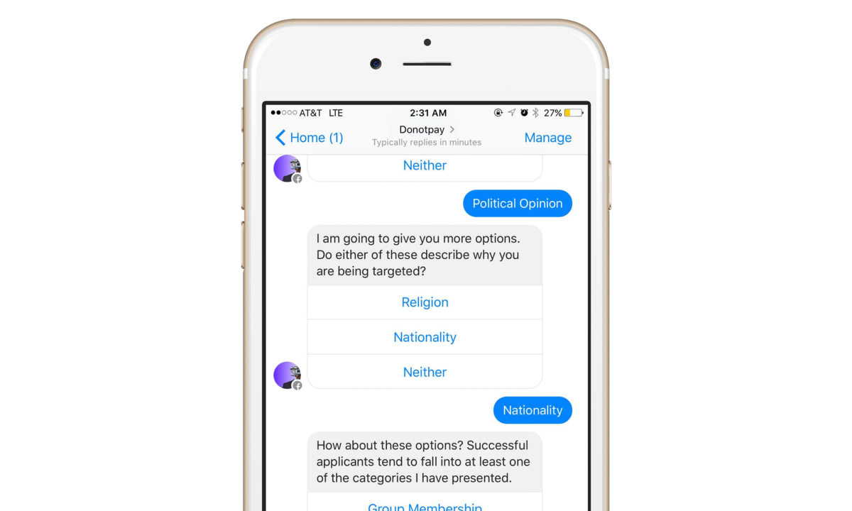 Chatbot助難民處理查詢
