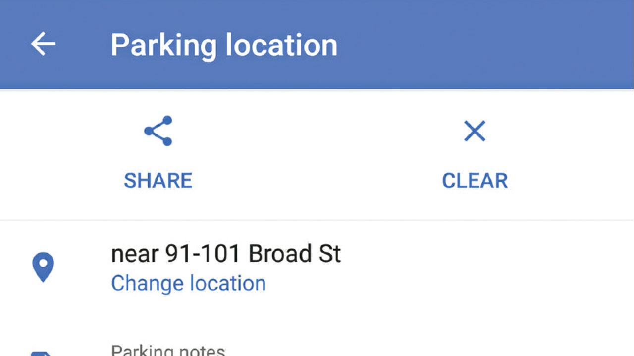 Google Maps新增泊車紀錄功能