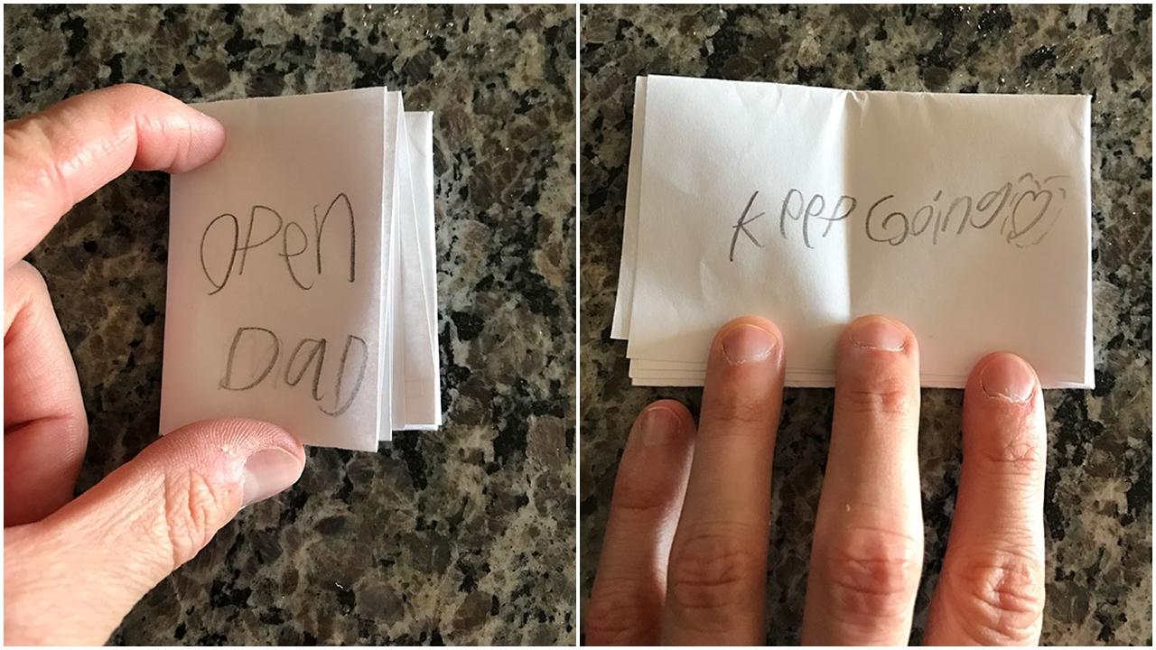 女兒給爸爸的字條 打開後竟然……