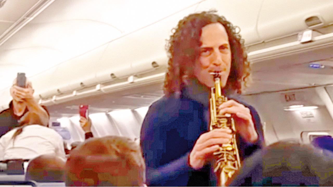 即興善舉豐收 Kenny G高空吹暖大地