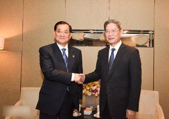 連戰回陝西祭祖 見國台辦主任張志軍