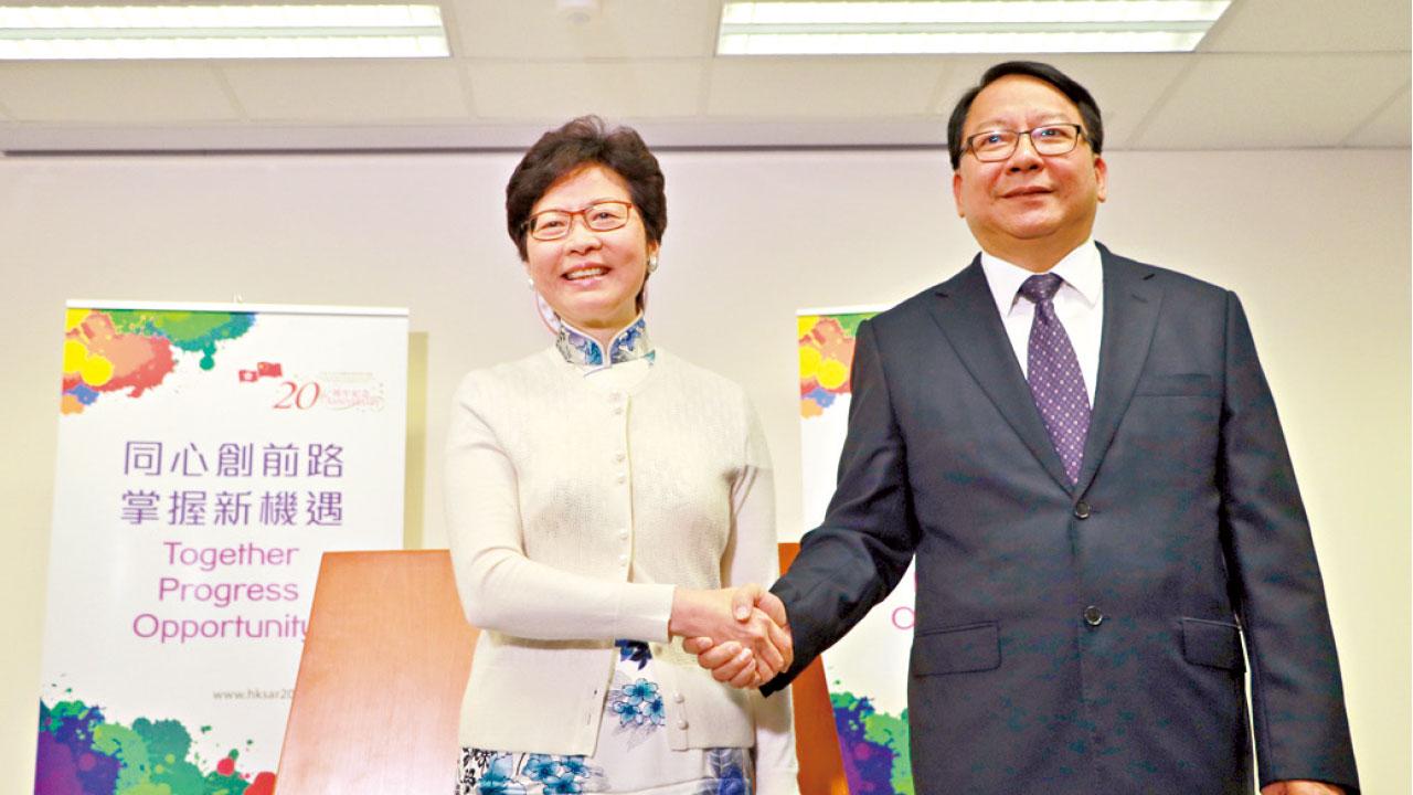 陳國基掌候任特首辦 將過渡林鄭新班子