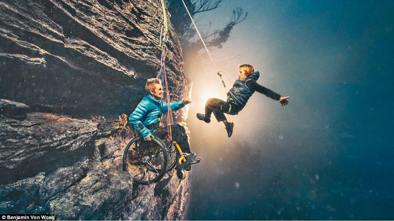 有願者事竟成 癱媽偕兒圓攀崖夢