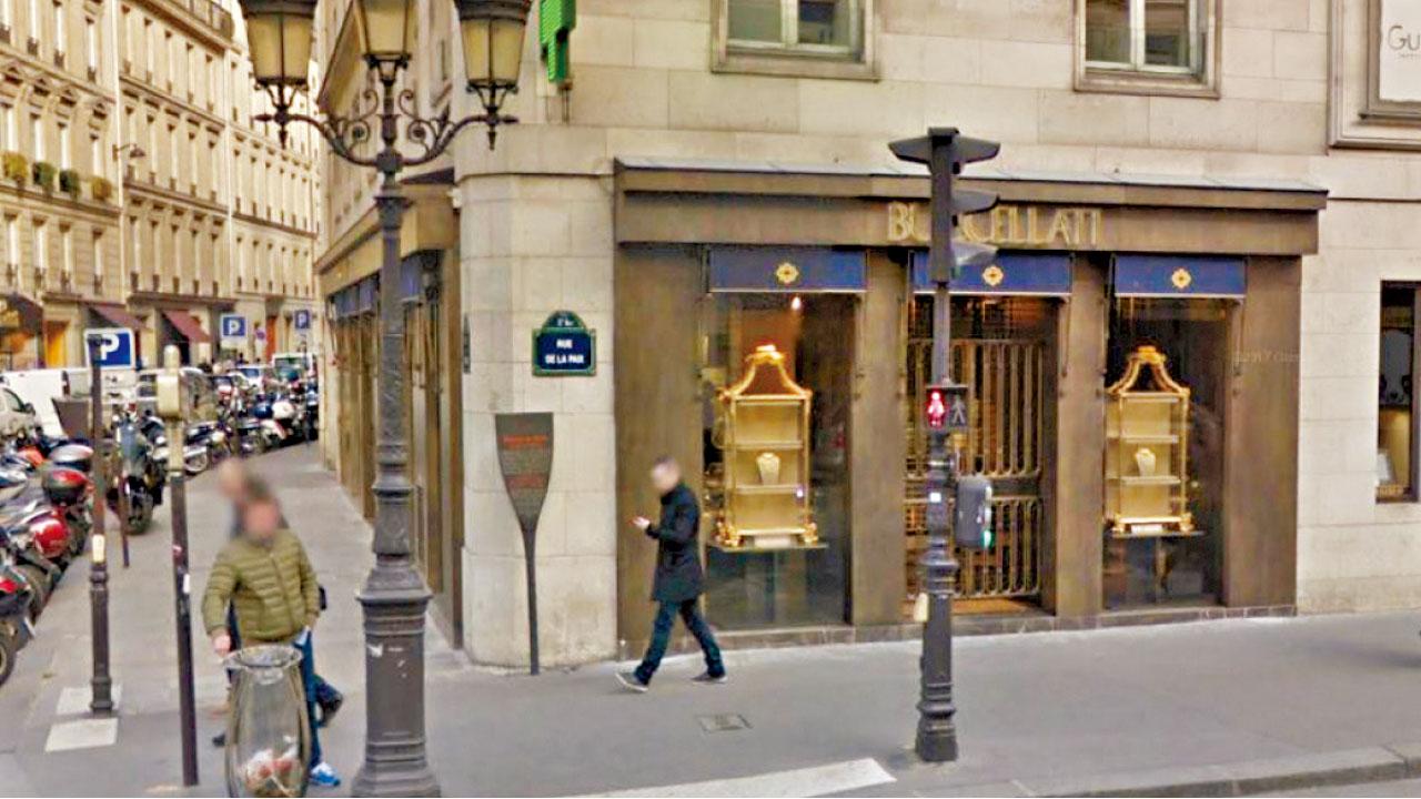 掠4370萬元首飾  持斧賊劫巴黎珠寶店