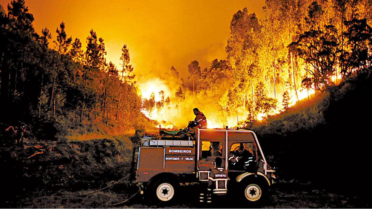 居民被困車內活燒死 葡國山火62死60傷