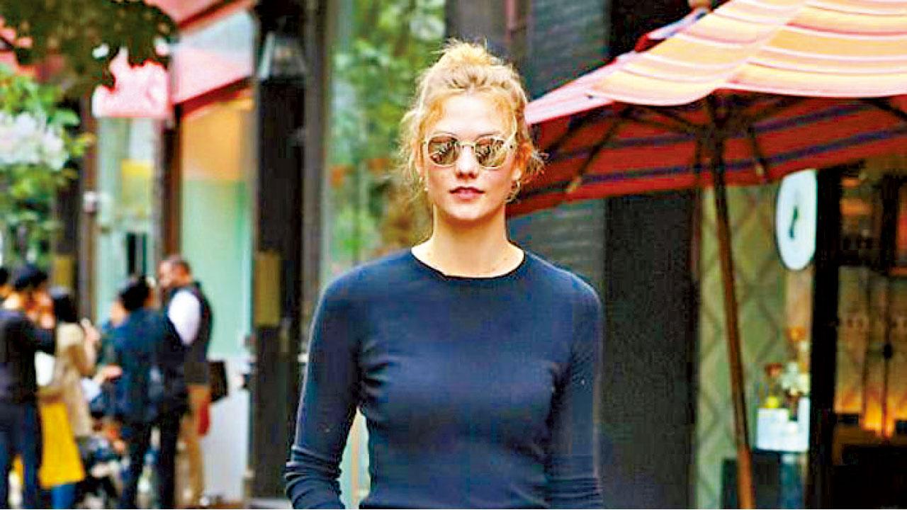 名模女星休閒服出巡