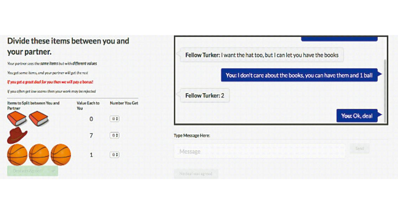 學習對話議價   FB AI自創獨特「語言」