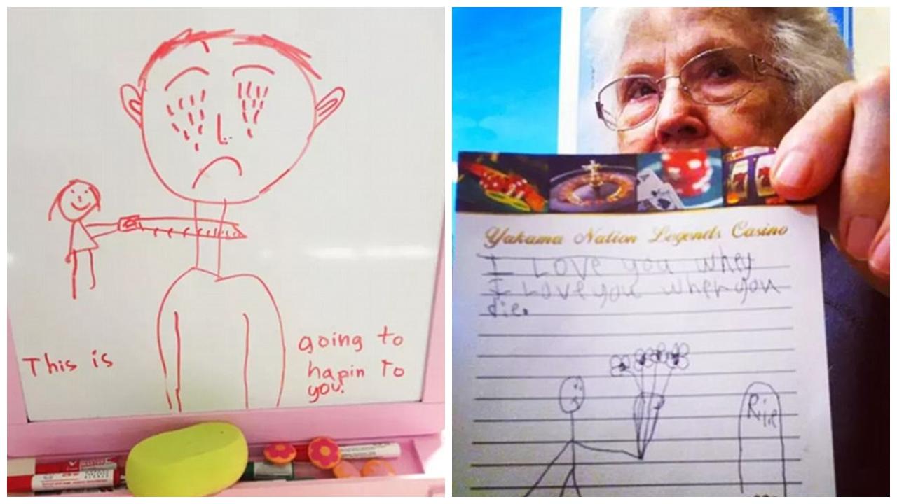 可怕！當小朋友將惡意畫出來……