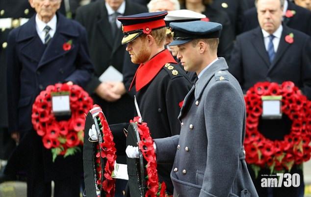出席國殤紀念日活動 亨利穿軍服留鬚捱轟