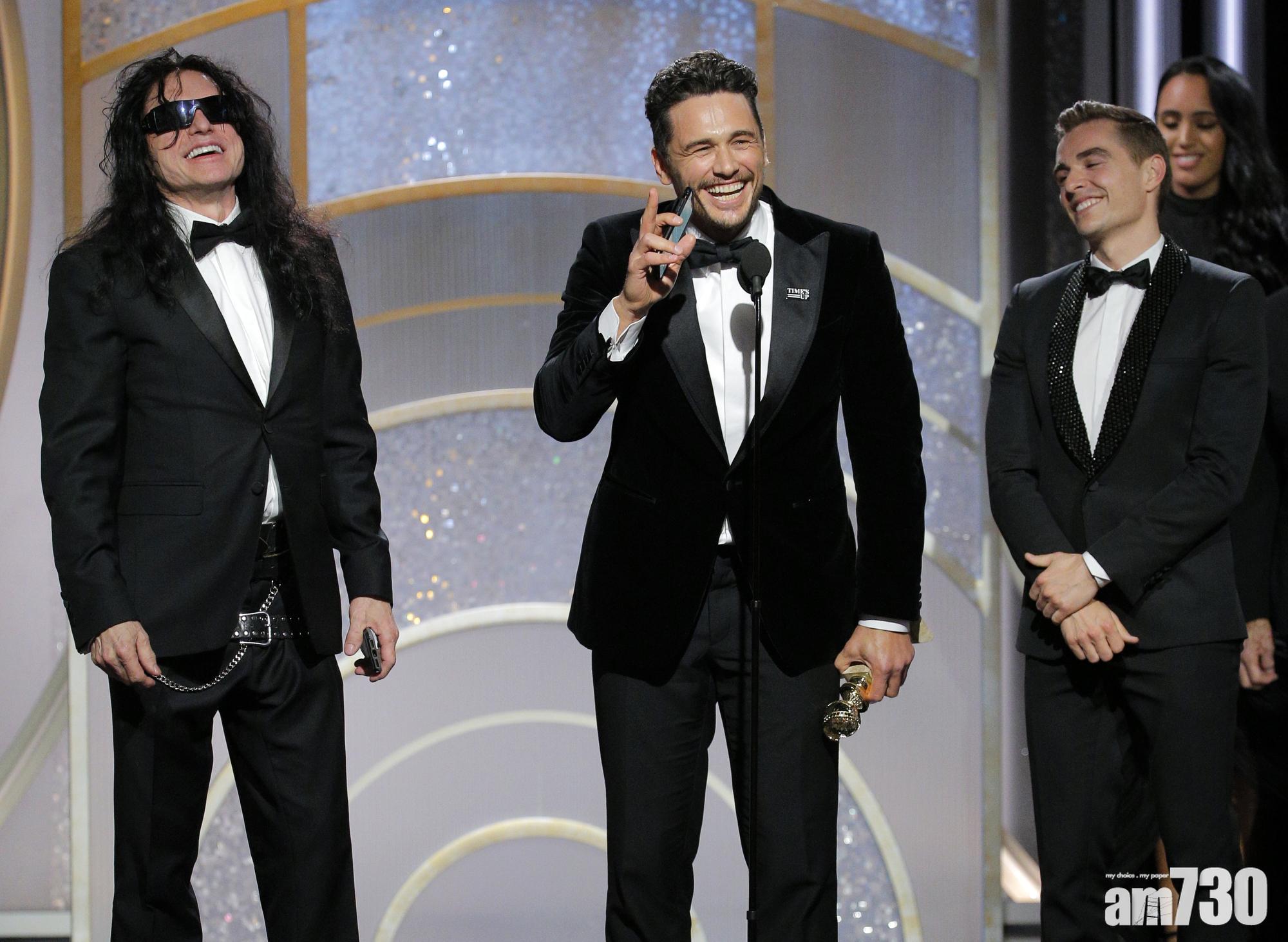 【金球獎】占士法蘭高奪音樂/喜劇組影帝