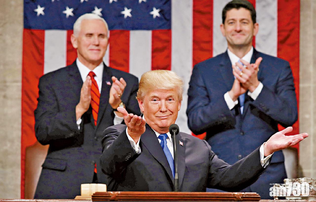 首份國情咨文稱新美國時刻  特朗普：中國是對手