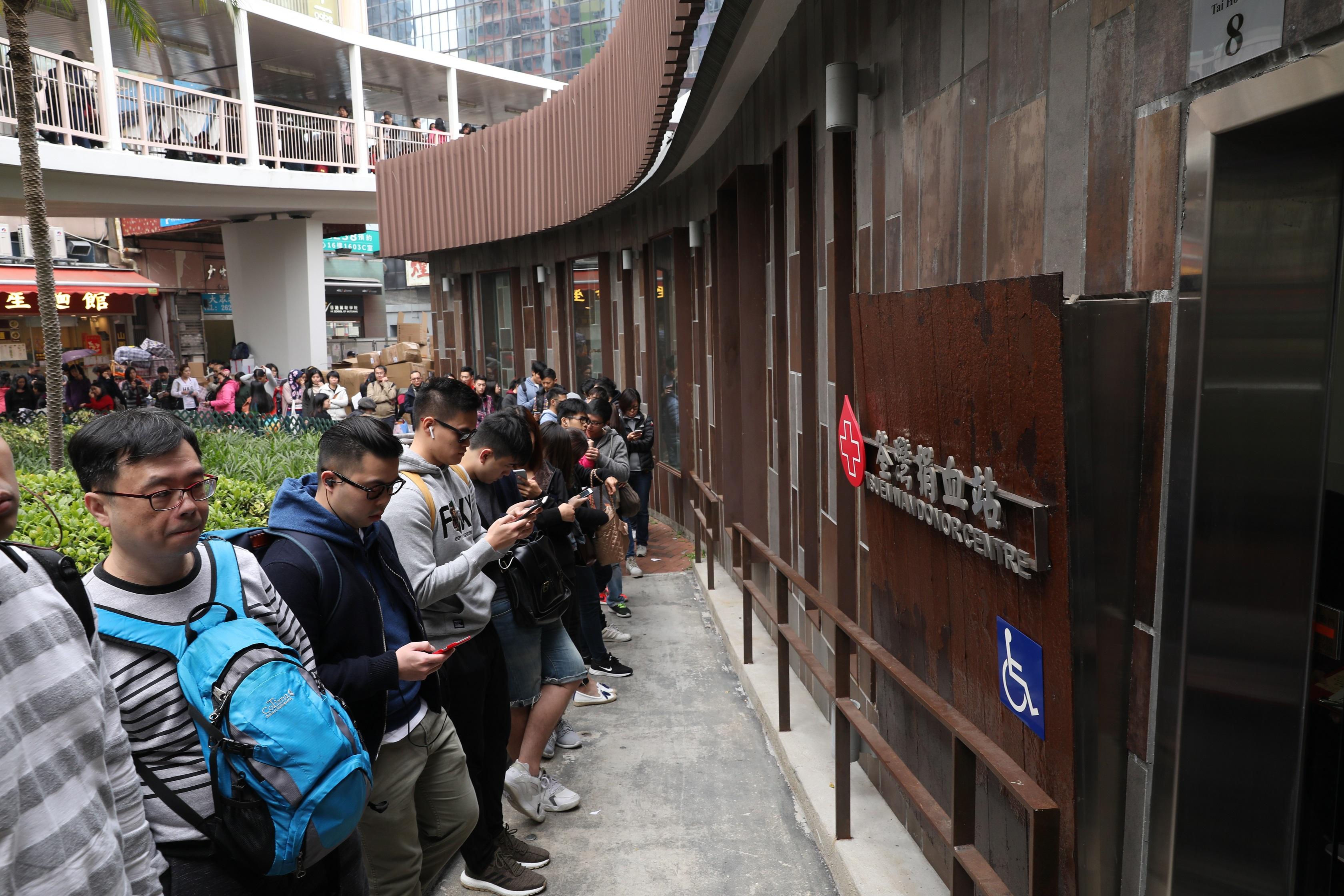 過去兩日捐血數字破紀錄