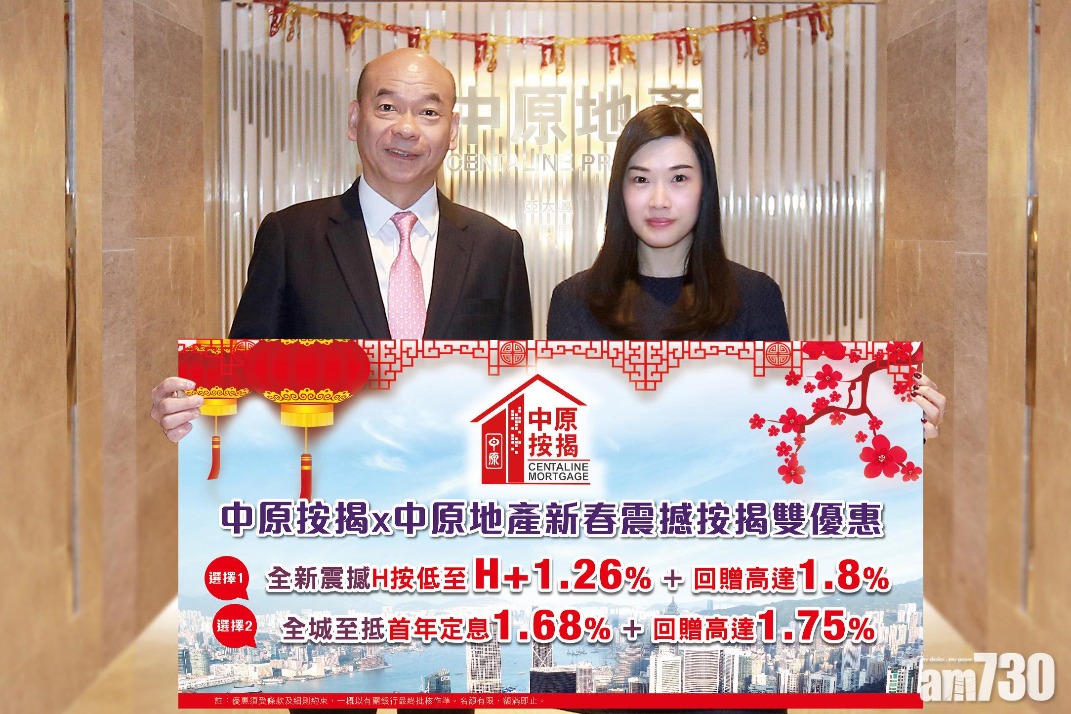中原地產推新春按揭優惠 按息低至H+1.26厘