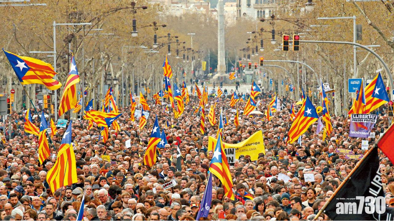 抗議拘普伊格蒙特  加泰萬人上街爆警民衝突