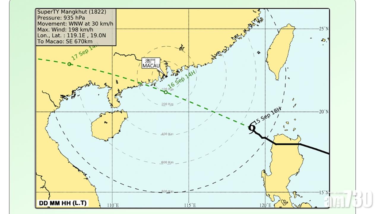 澳門發出3號風球 晚上9時將發紅色風暴潮警告