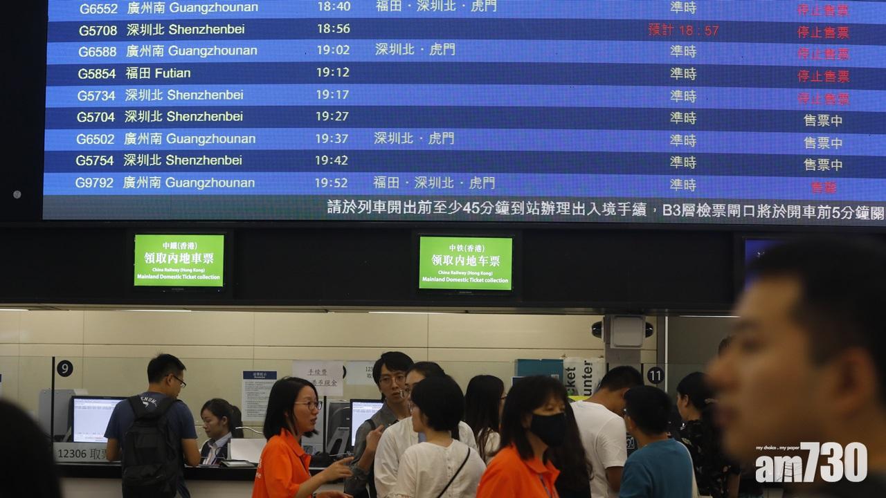 高鐵西九站壞機期間  只售2小時內任何班次不設劃位票