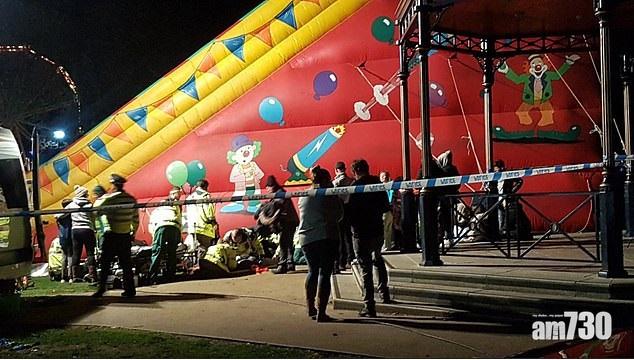 【家長注意】充氣滑梯塌下 8童30呎高墮地受傷