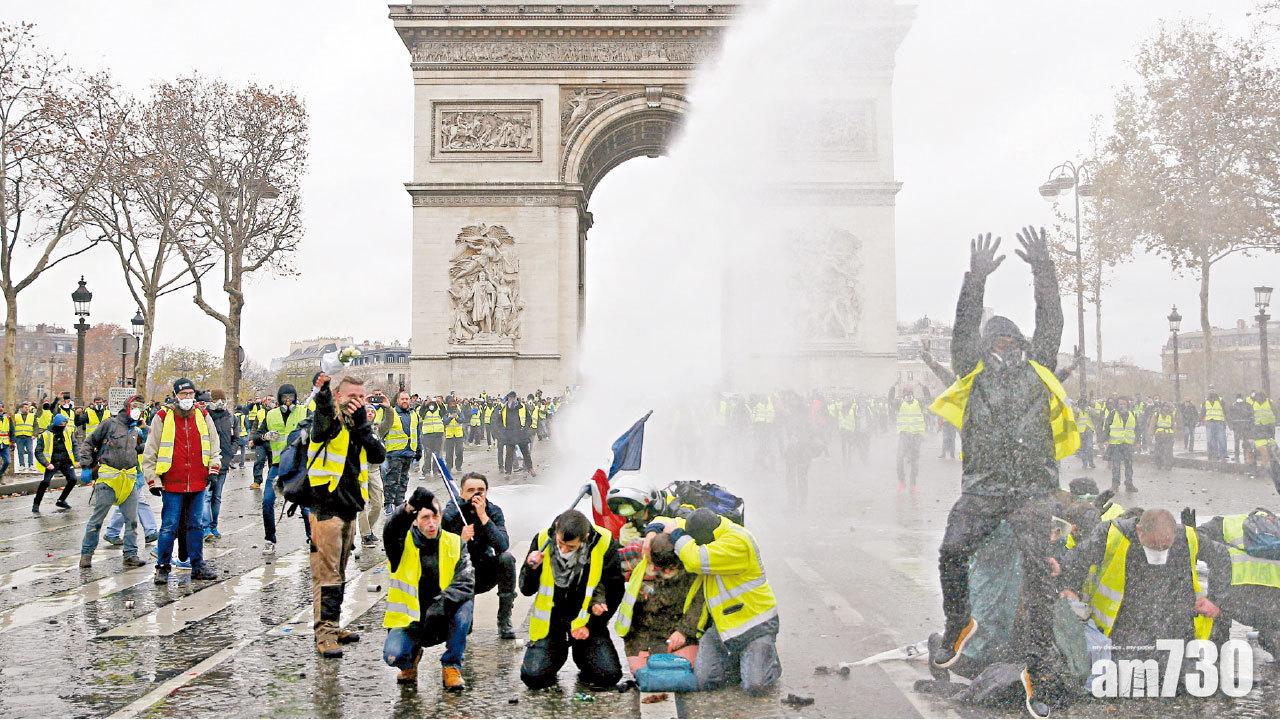 巴黎爆50年最大示威  零售酒店損失五成