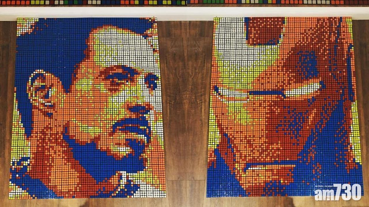 超勁！逾700個扭計骰砌鐵甲奇俠