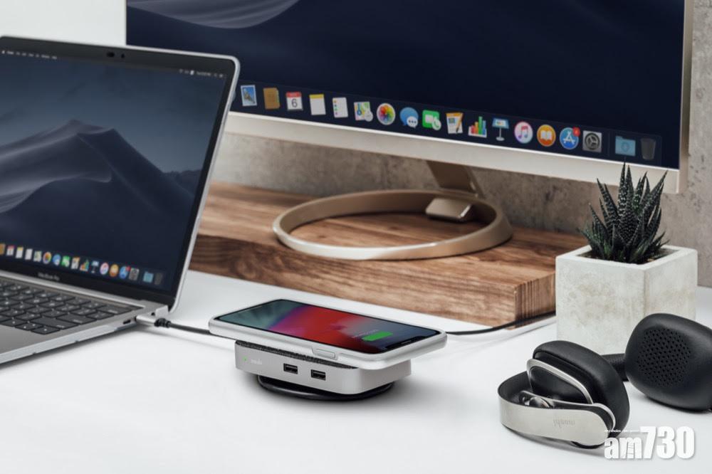 USB hub Moshi Symbus Q多功能擴充座 支援無線充電