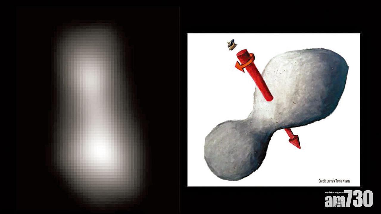 美探測器飛越最遠天體  「天涯海角」形狀如花生