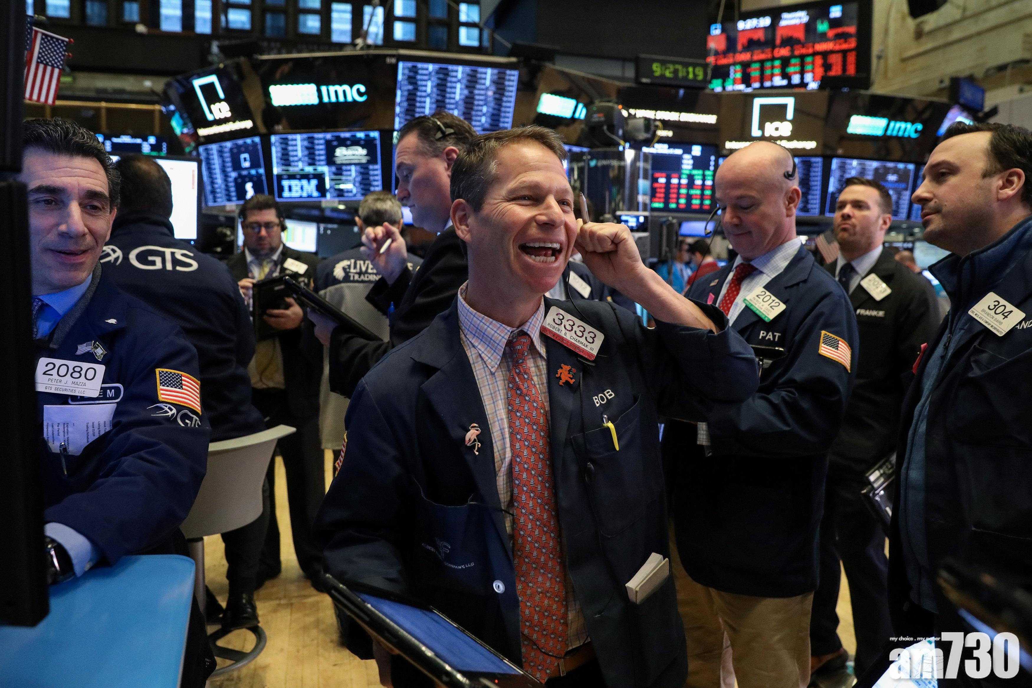 IBM寶潔績佳 美股早段急升