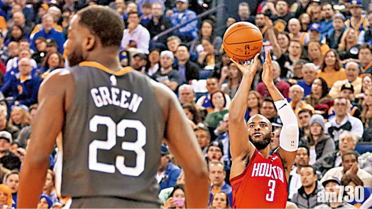火箭欠夏頓仍挫勇士 CP3助攻達9千次