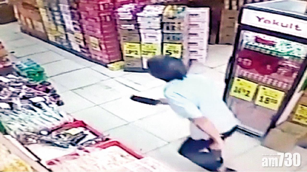 兇徒追斬佳宝經理 警開槍制犯片曝光