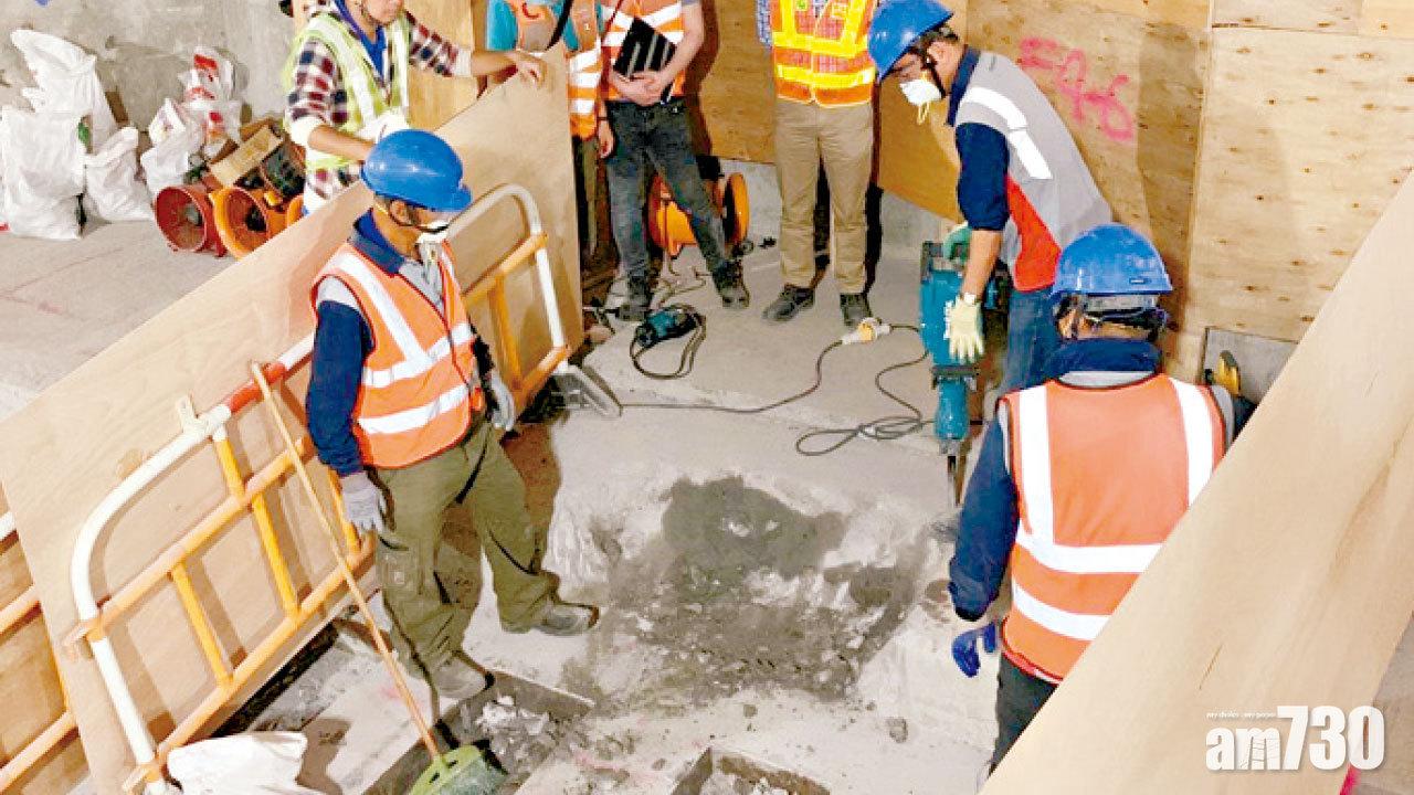 沙中綫改良版超聲波檢測 紅磡站18支鋼筋8支不合格