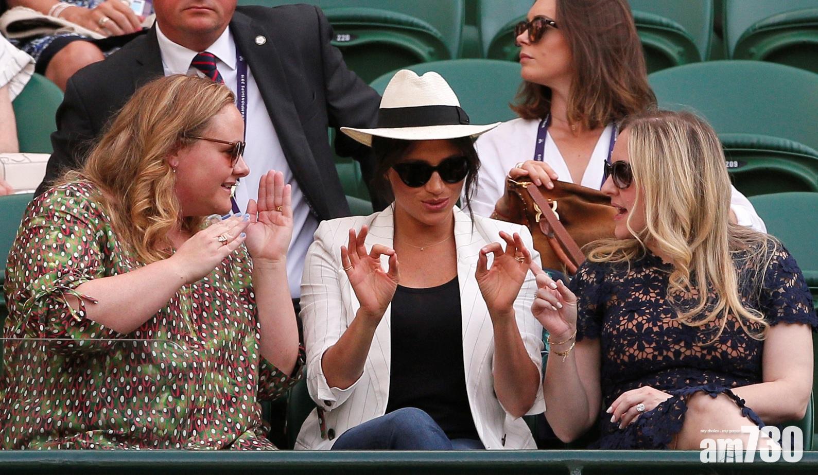 【selfie都唔俾？】睇溫布頓叫保鑣禁球迷影相　梅根被批「控制狂」