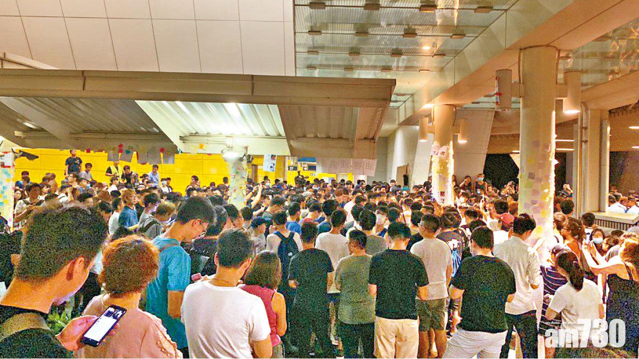 油塘九龍灣連儂牆爆衝突 兩男涉襲擊被捕