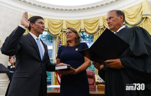 【懸空7個月】美參議院終確認埃斯珀任國防部長