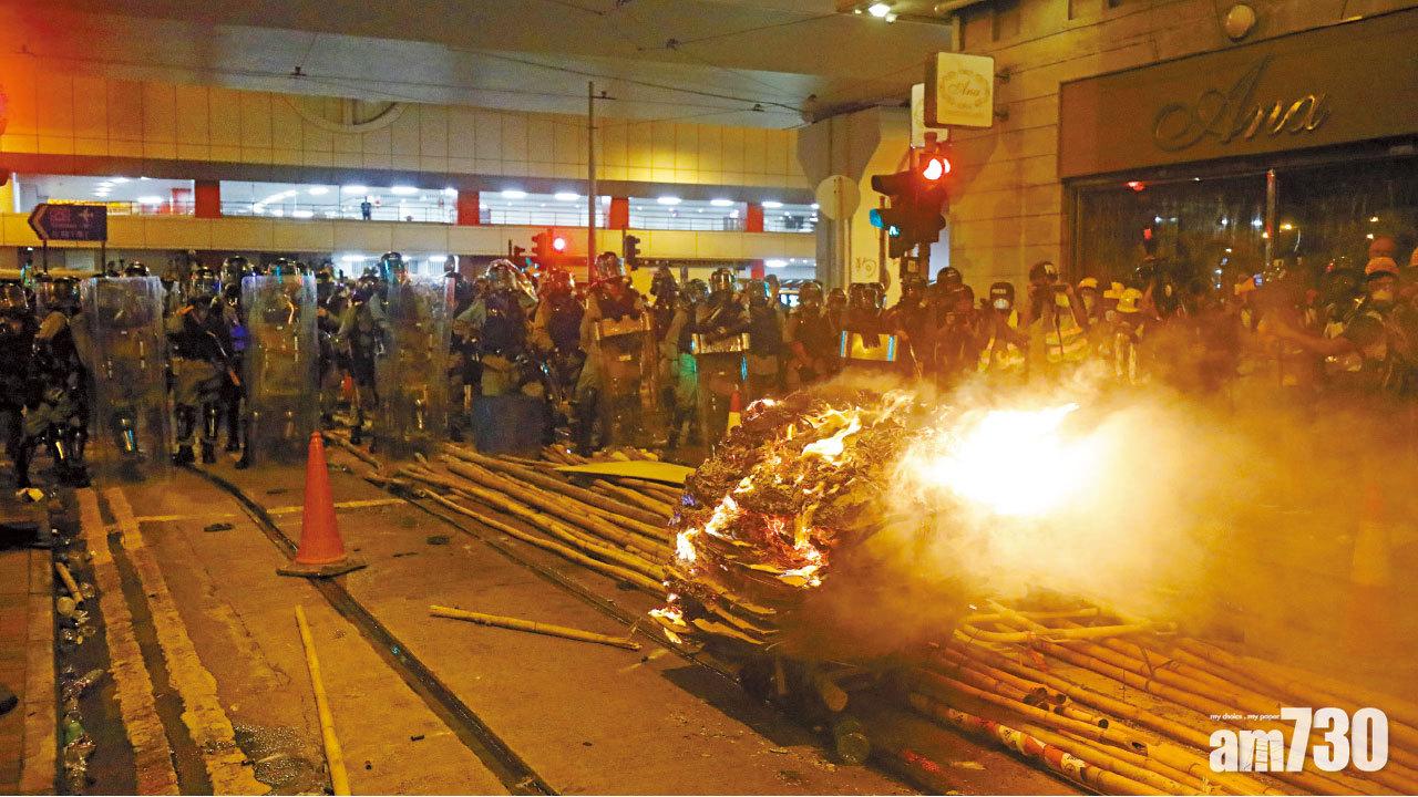 催淚彈驅不散  西環打到上環