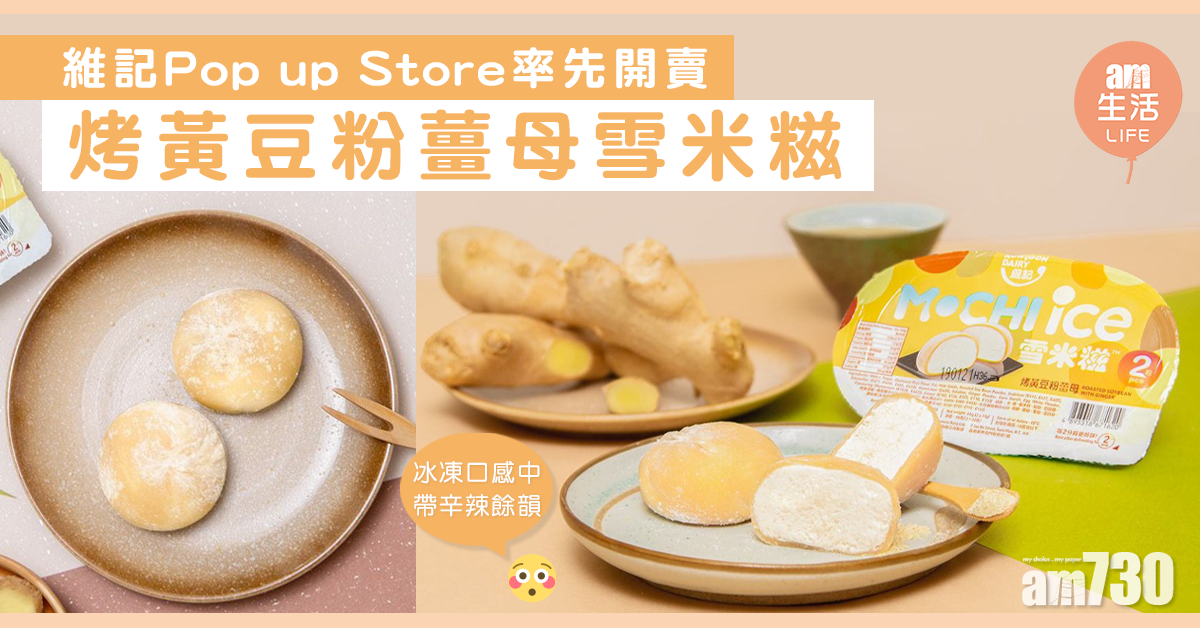 【Pop up率先開賣】　維記烤黃豆粉薑母雪米糍