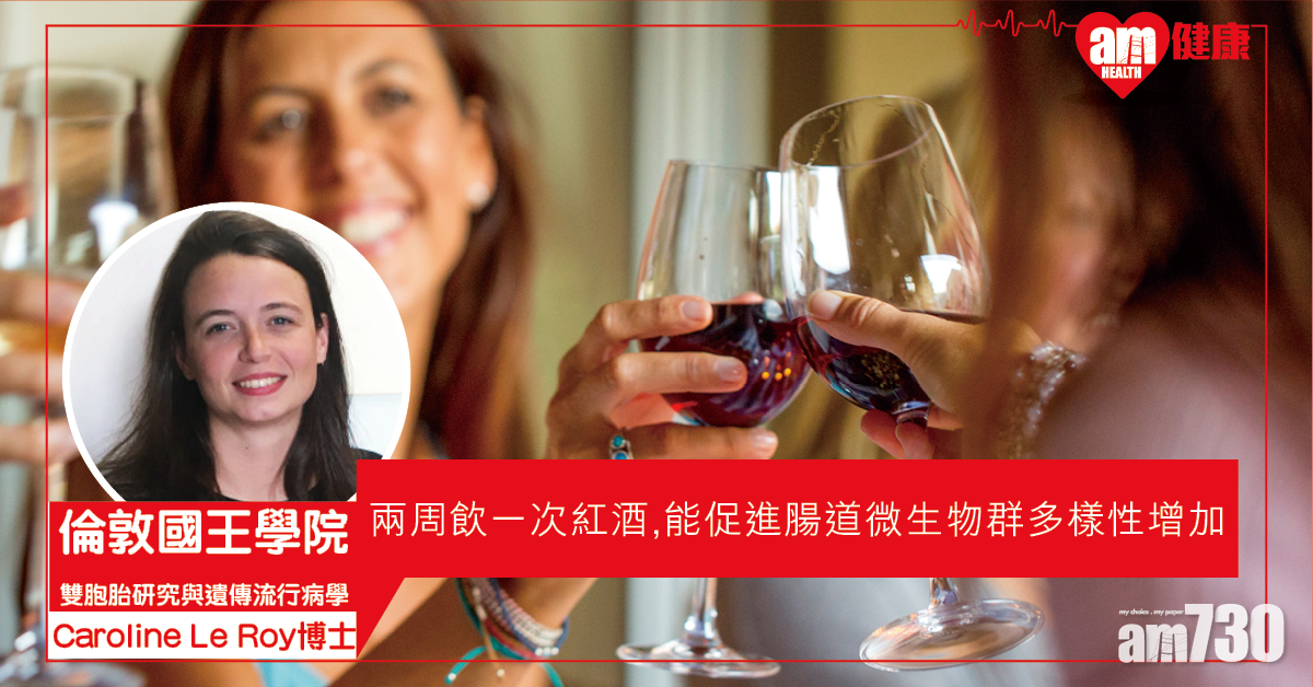 【兩周飲一次】研究指紅酒中多酚 促進腸道微生物群多樣性增加