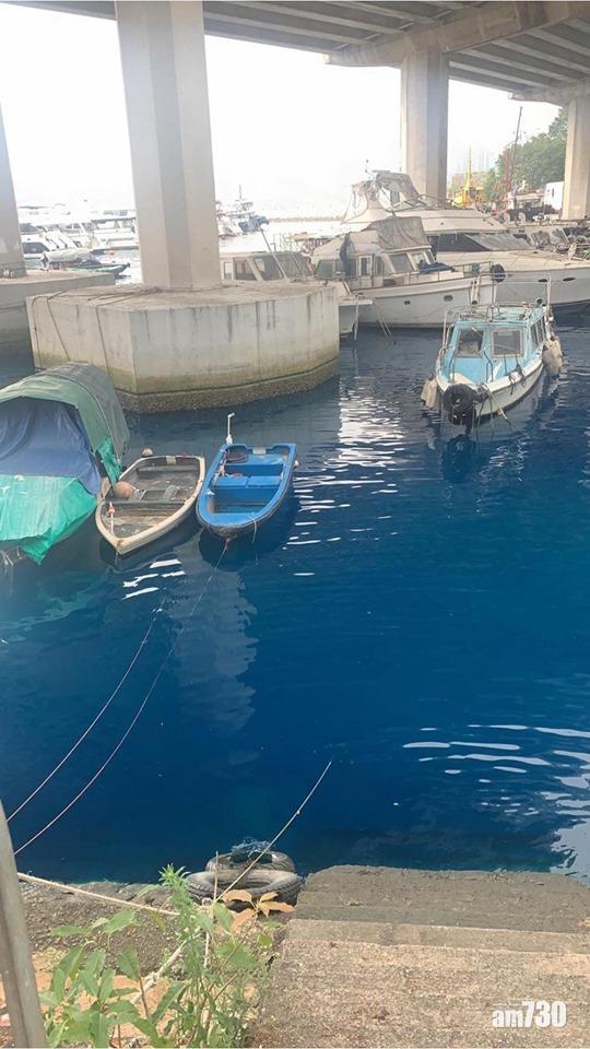 環保署調查海面變藍色事件