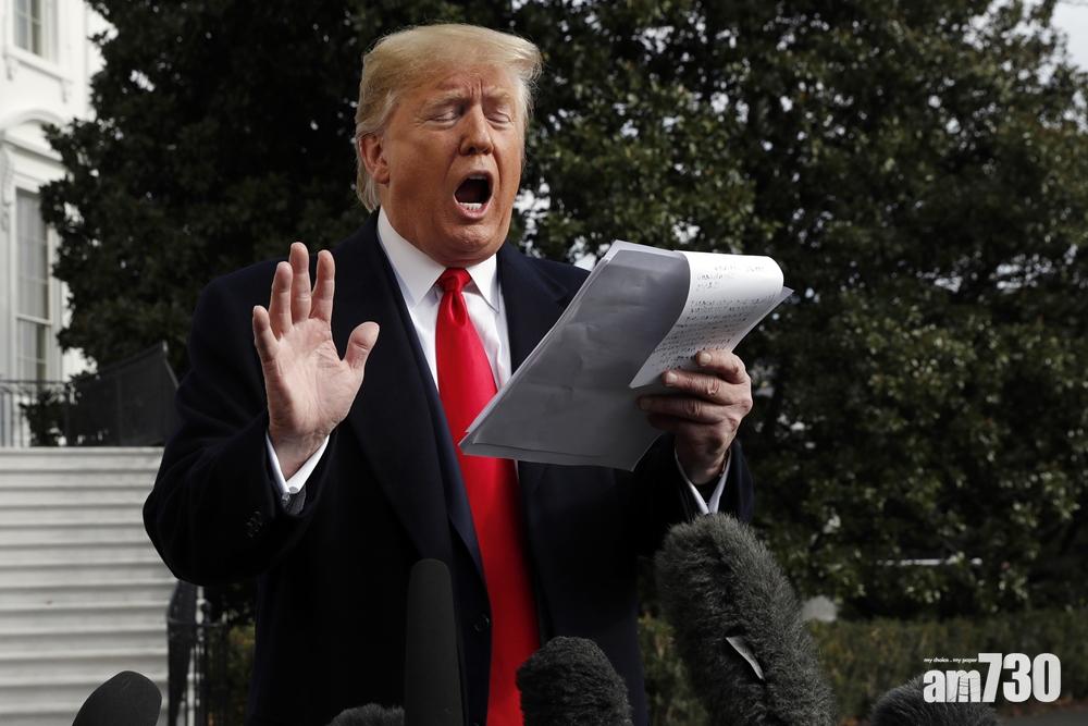 傳特朗普將簽署港人權法案