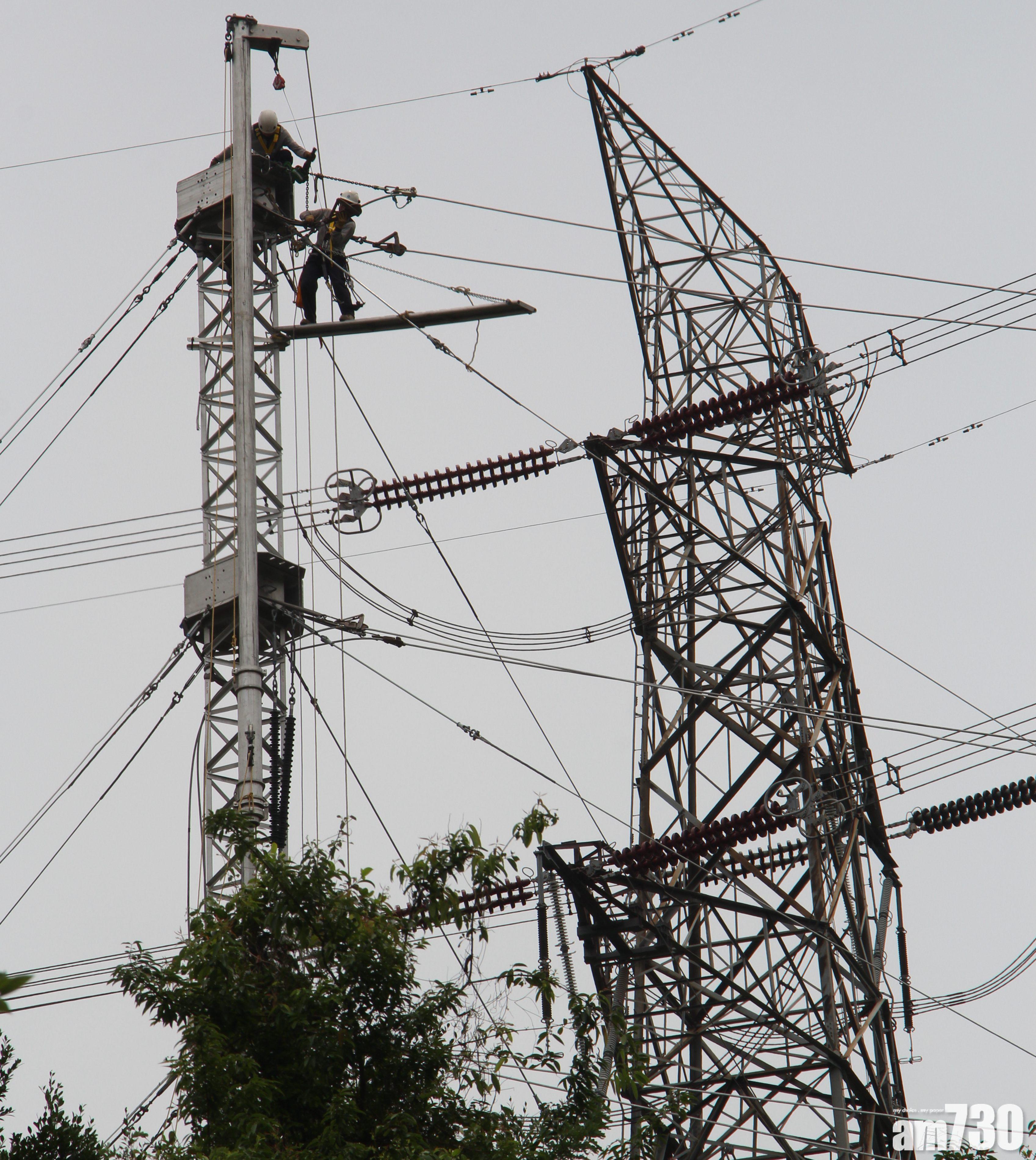 大欖一電塔受損 疑與駐港解放軍直升機失事有關 