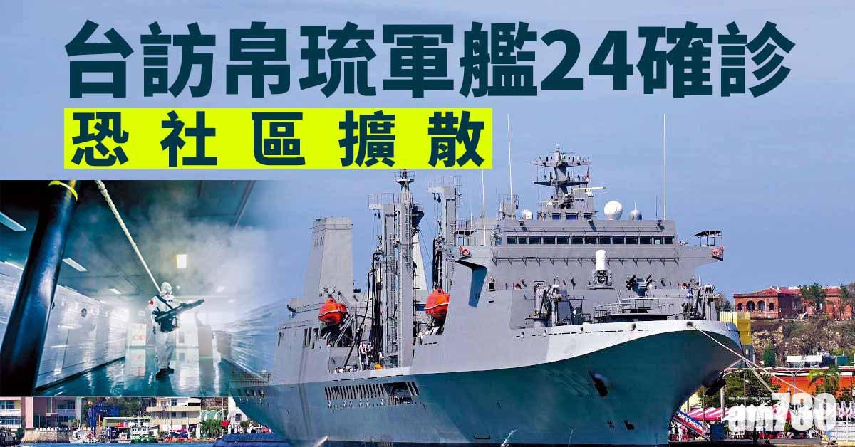 台訪帛琉軍艦24確診 恐社區擴散
