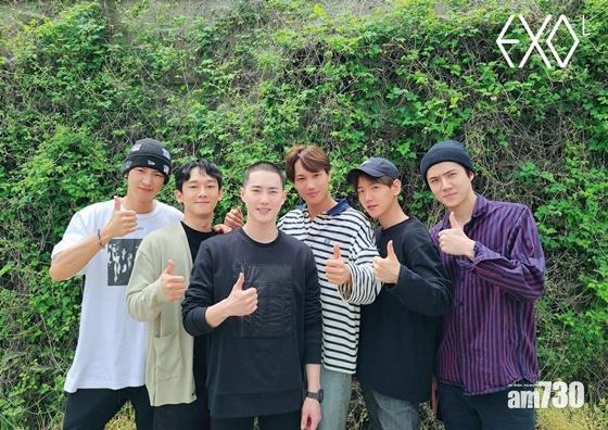 Suho今入伍 EXO成員集合送別