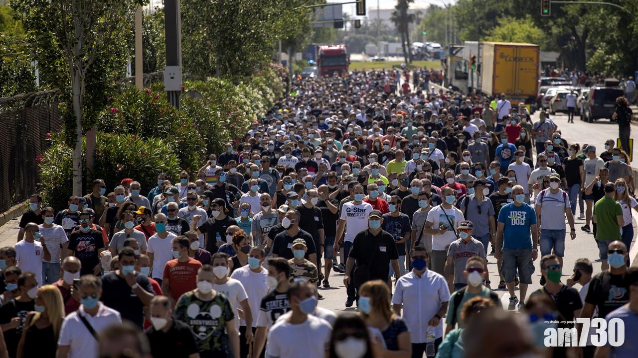 日產11年來首見虧蝕  巴塞隆拿有工人抗議關閉廠房